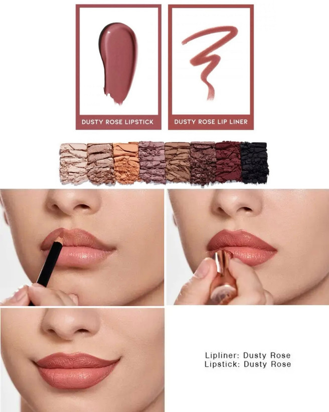 ست آرایشی چشم و لب برندآناستازیا مدل SOFT GLAM DELUXE TRIO