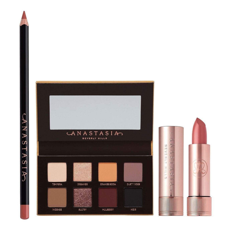 ست آرایشی چشم و لب برندآناستازیا مدل SOFT GLAM DELUXE TRIO